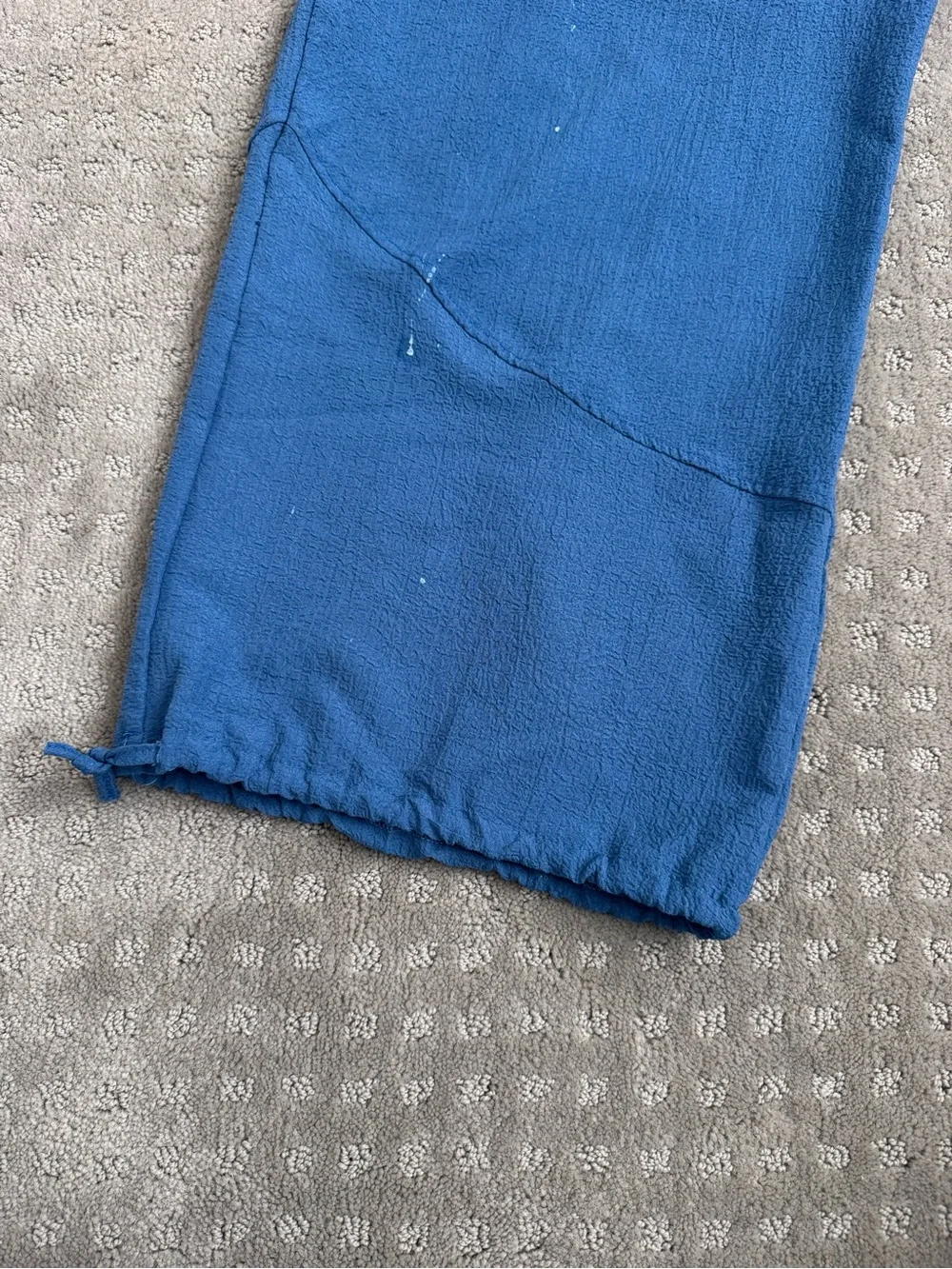 Kids Blue Drawstring Hem Pants - Unbranded